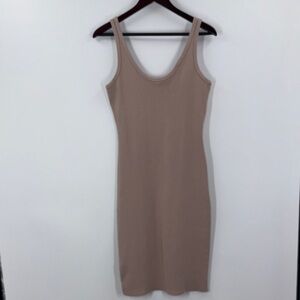 The Perfect White Tee Brand Tank Dress Beige Women’s Size Large